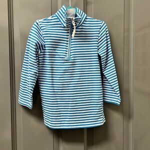Blue Striped Kids Long Sleeve Pullover